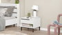 Hanah Home Mesilla de noche On14-W Blanca